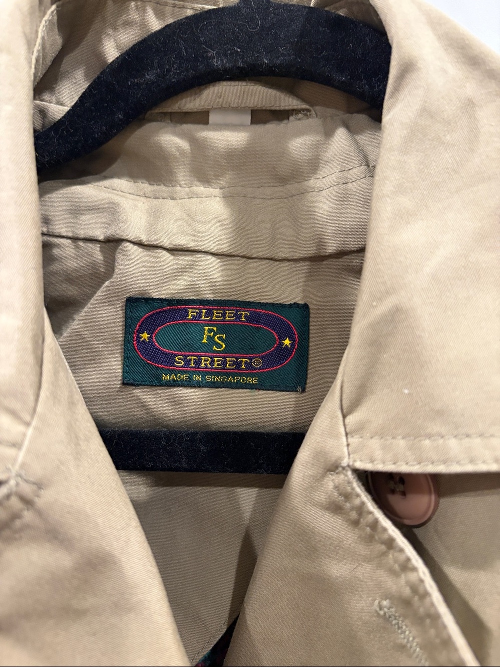 Classic Tan Trench Coat with Belt - Picture 2 of 6